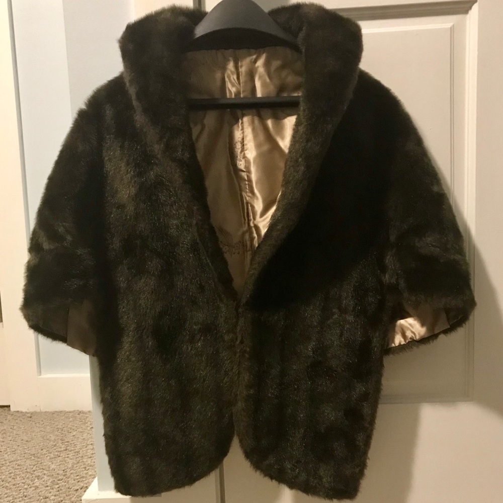 Vintage Real Mink Fur Cape/Stole